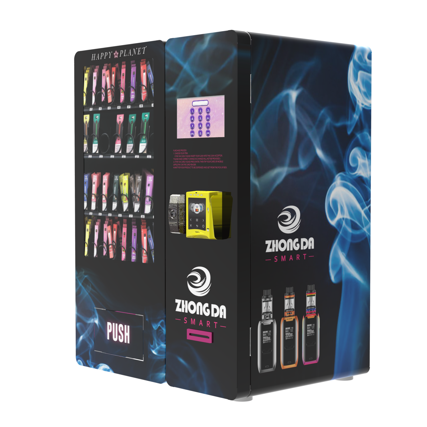 7 inch touch screen mini standalone vaping ecigarettes vape vending machine_China Guangzhou