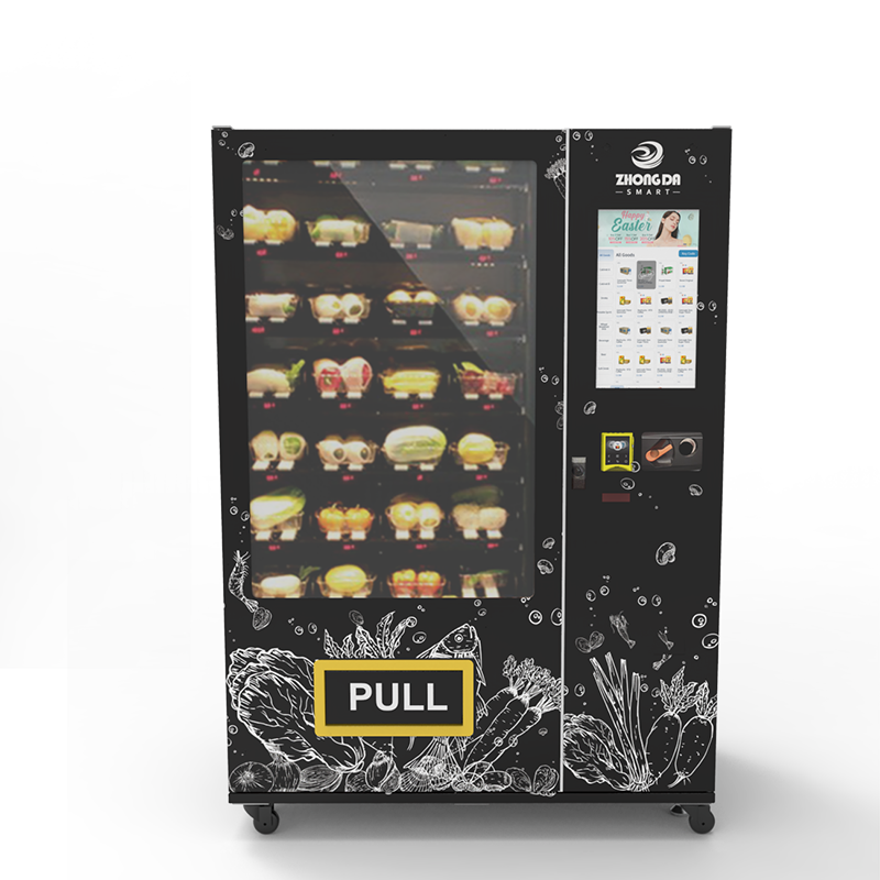 Elevator Cake and Fruit Vending Machine - Enjoy Fresh Delights On-the-Go